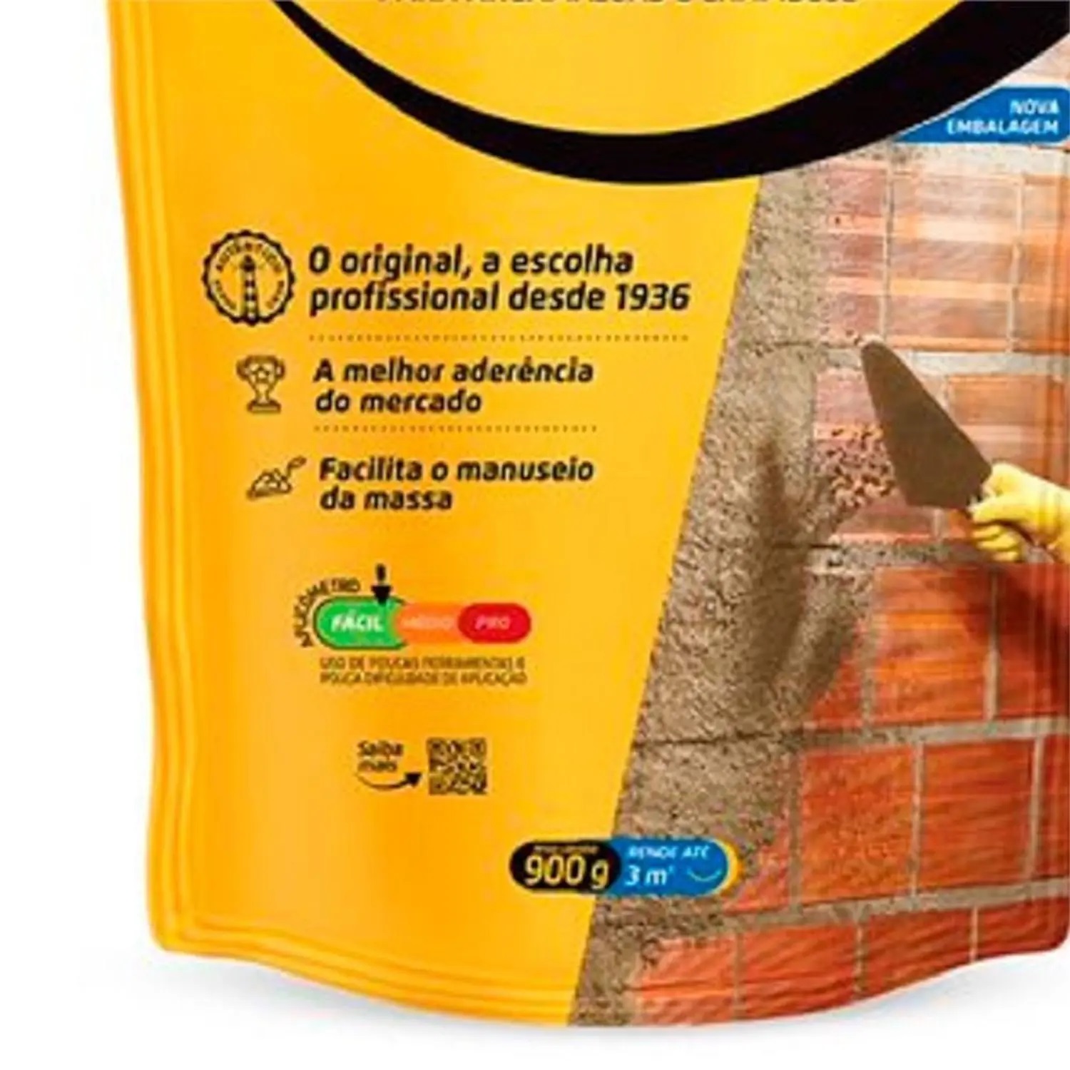 Adesivo de Alto Desempenho Bianco para Argamassas E Chapisco 900g - Imagem 2