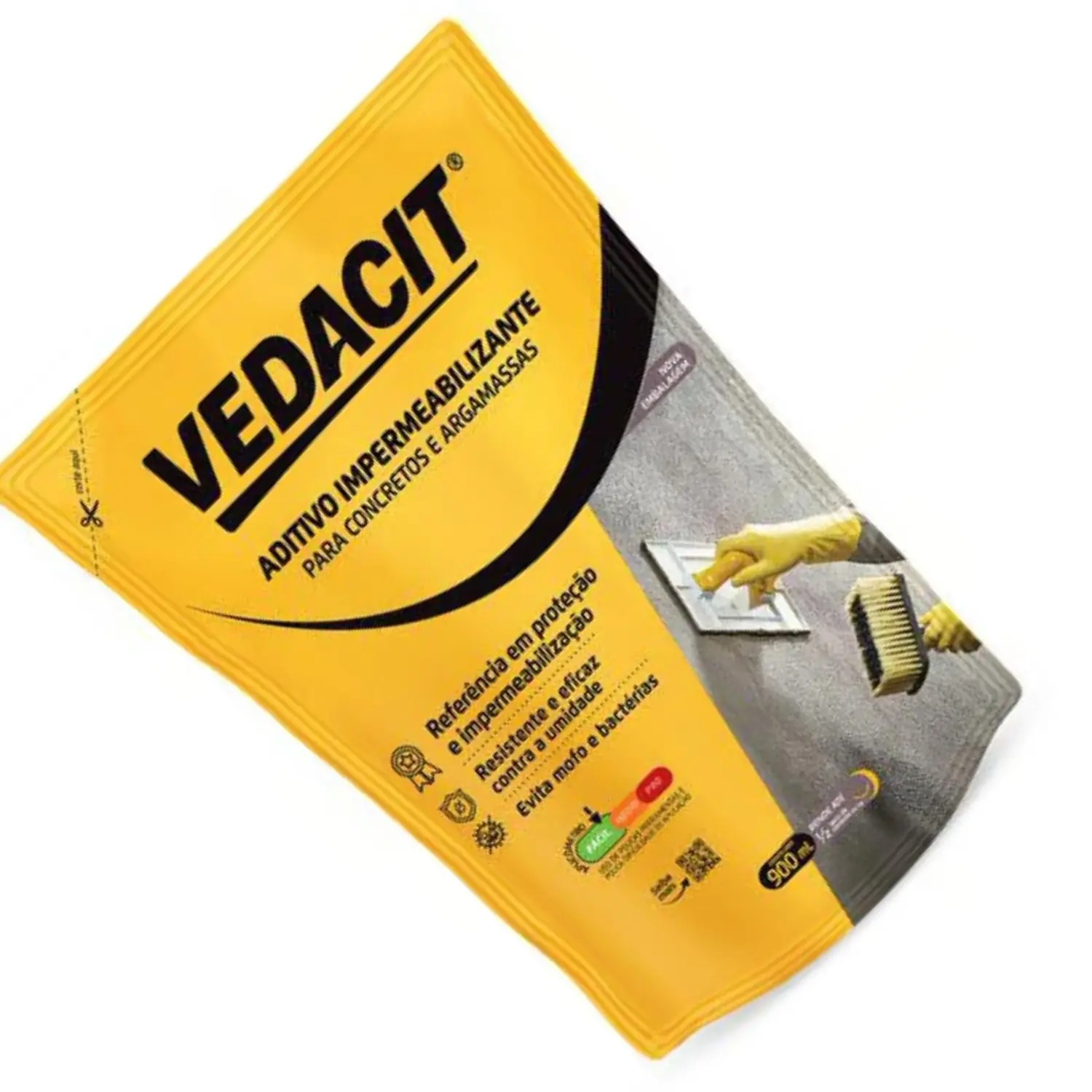 Aditivo Impermeabilizante Concreto e Argamassa 900ml - Vedacit - Imagem 2