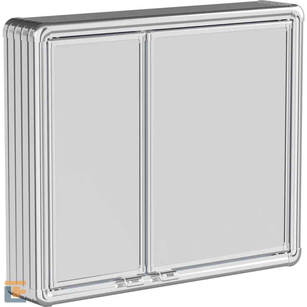 Armário Alumínio Sobrepor 54X45X11 2 Portas Astra LBP16/S