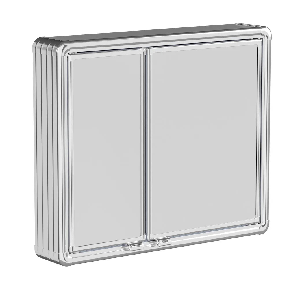 Armário Alumínio Sobrepor 54X45X11 2 Portas Astra LBP16/S