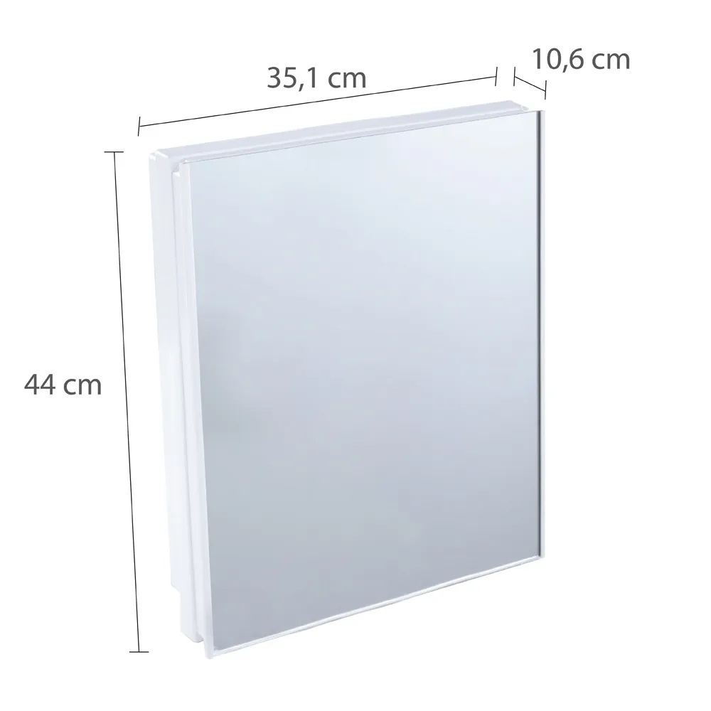 Armário Plástico Versátil 35,1x10,6x44cm de Embutir e Sobrepor Astra A43*BR1 - Imagem 2