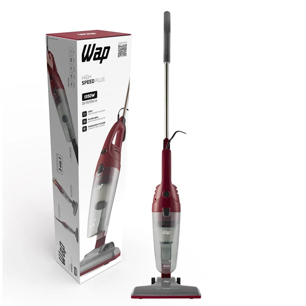Aspirador De Pó Vertical 3 Em 1 1350w Wap High Speed Plus 127V - Imagem 4