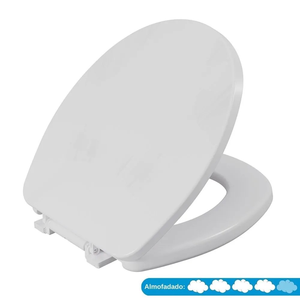 Assento Sanitário Almofadado Aspen Astra Gelo 17 TAS/K*GE-17