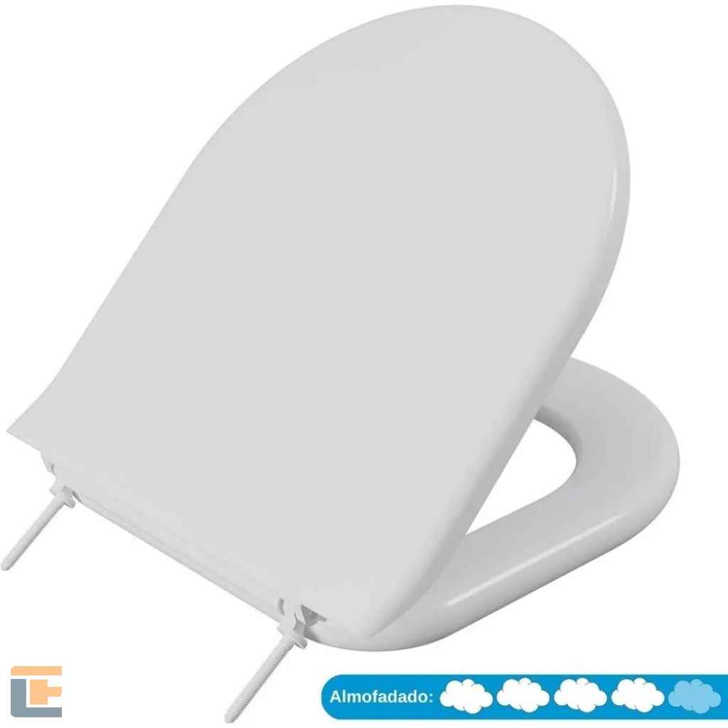 Assento Sanitário Almofadado Incepa Calypso Astra Branco 01  TCP/K*BCO-01