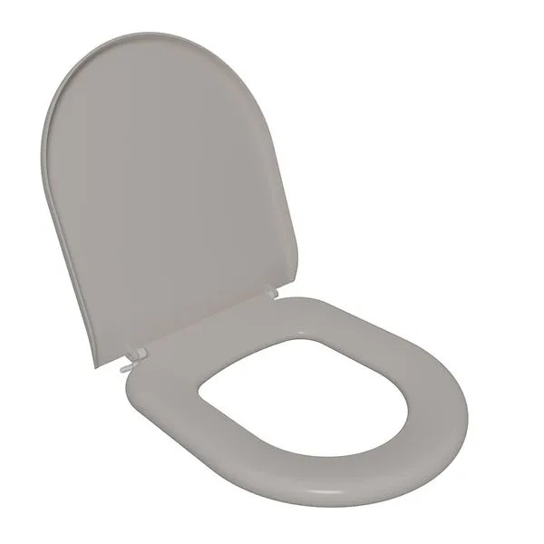 Assento Sanitário Almofadado Incepa Calypso Astra Cinza Platina 48 TCP/K*CZP-48 - Imagem 2