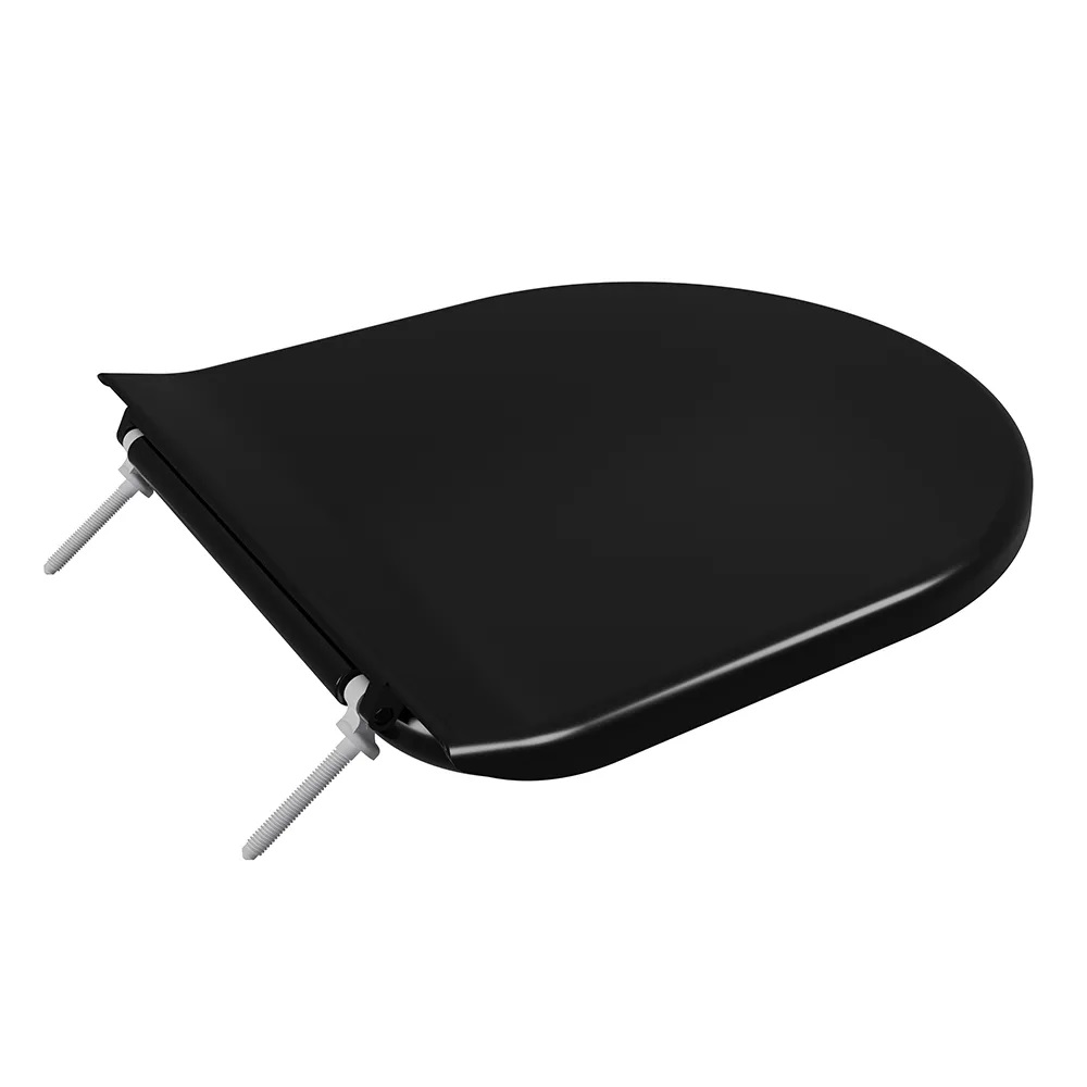 Assento Sanitário Almofadado Incepa Calypso Astra Preto 02 TCP/K*PR-02 - Imagem 3