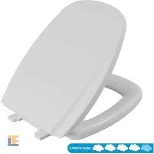 Assento Sanitário Almofadado Monte Carlo Astra Gelo 17 TMT/K*GE-17