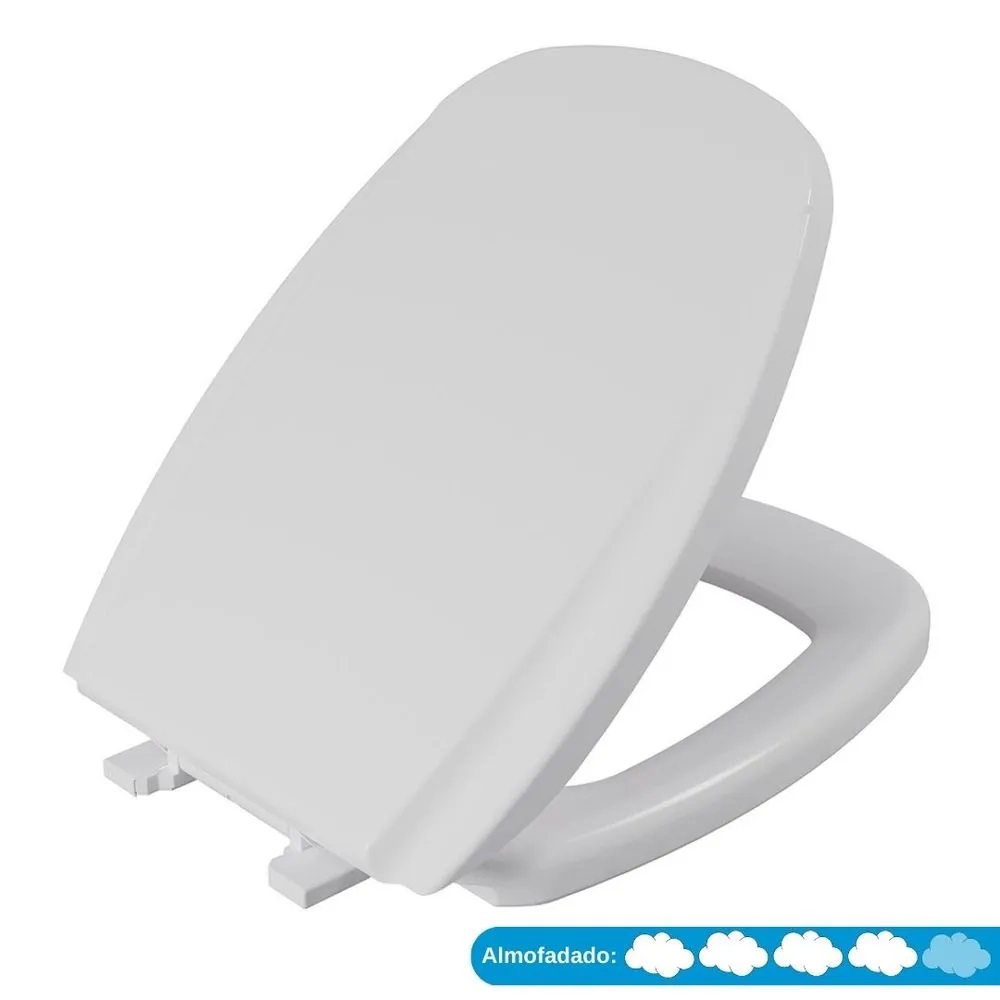 Assento Sanitário Almofadado Monte Carlo Astra Gelo 17 TMT/K*GE-17