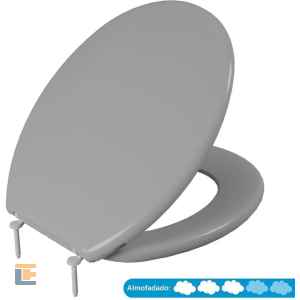 Assento Sanitário Almofadado Slim Astra Cinza 2 TAJ/AS*CZ2