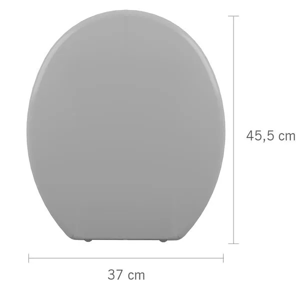 Assento Sanitário Almofadado Slim Astra Cinza 2 TAJ/AS*CZ2 - Imagem 2