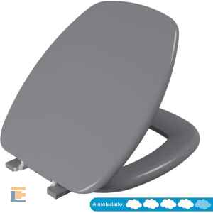 Assento Sanitário Almofadado Thema Astra Cinza Chumbo 47 TTH/K*CZC-47