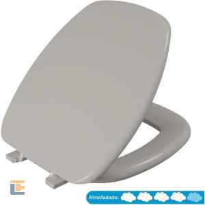 Assento Sanitário Almofadado Thema Astra Cinza Platina 48 TTH/K*CZP-48