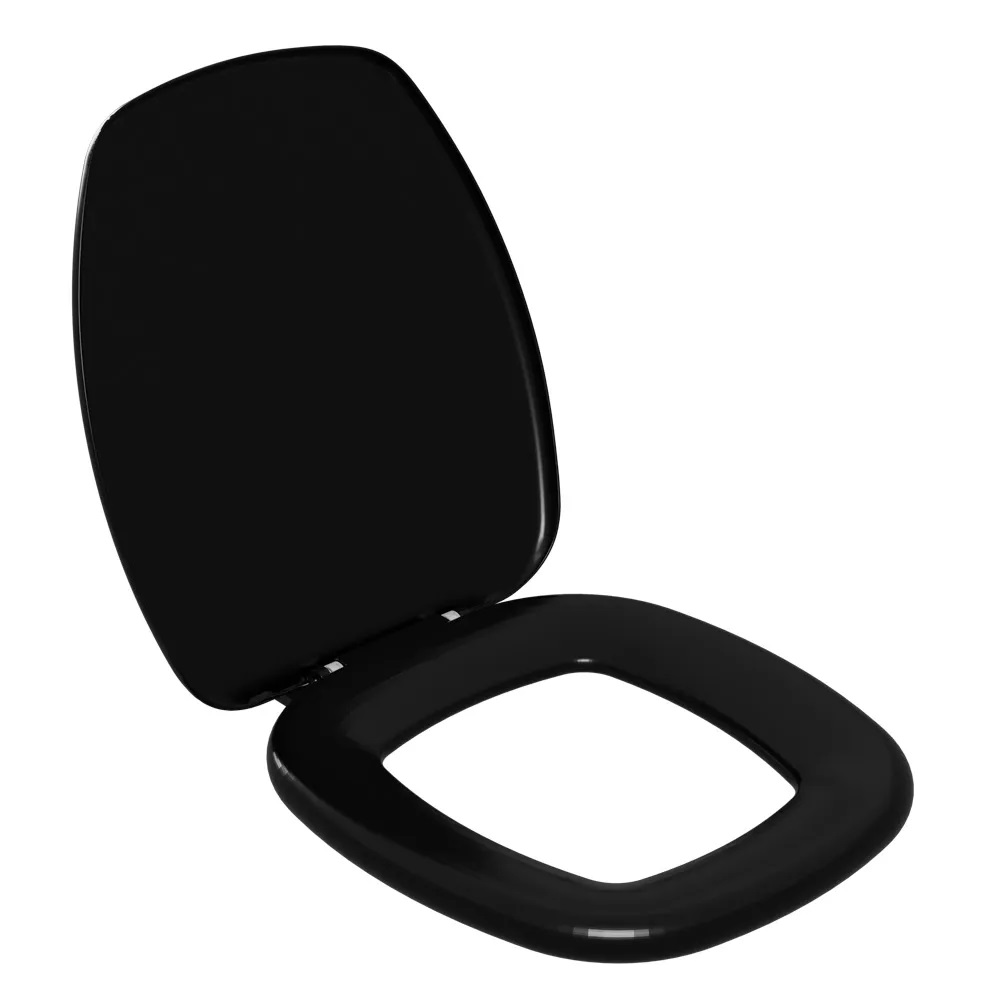 Assento Sanitário Almofadado Thema Astra Preto 02 TTH/K*PR-02 - Imagem 4