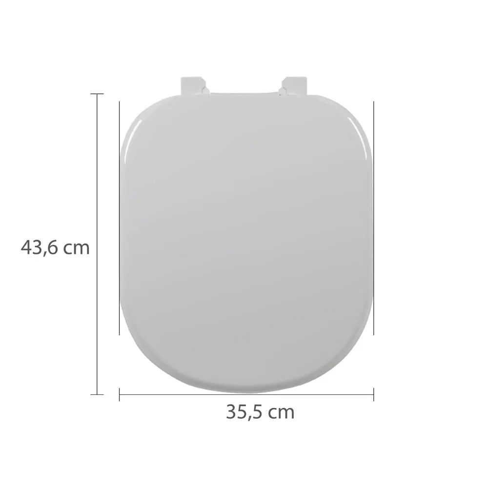 Assento Sanitário Almofadado Vogue Plus Astra Gelo 17 TVG/K*GE-17 - Imagem 2