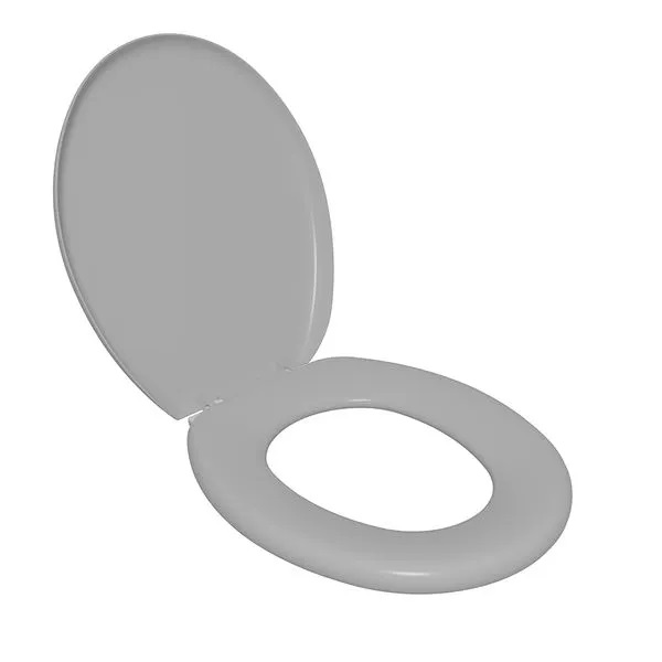 Assento Sanitário Astra Oval Almofadado Cinza 2 TPK/AS*CZ2 - Imagem 2