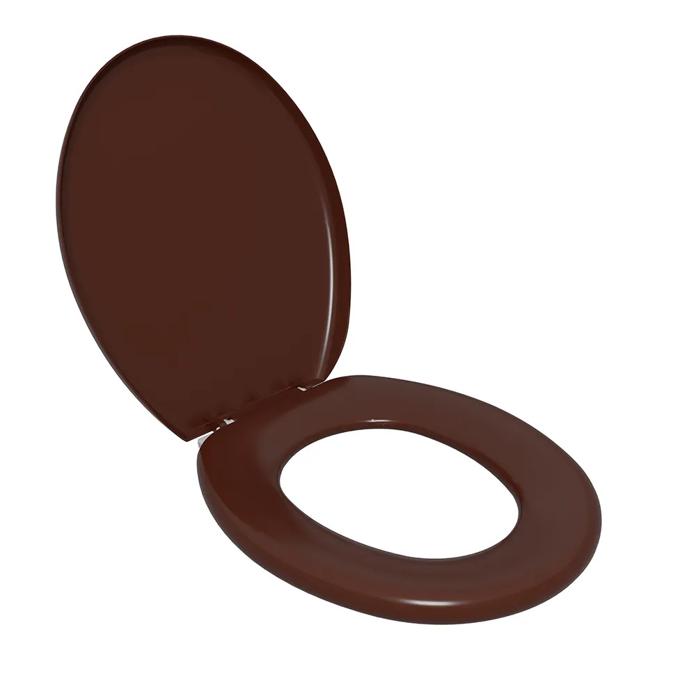 Assento Sanitário Astra Oval Almofadado Marrom 1 TPK/AS*MR1 - Imagem 2