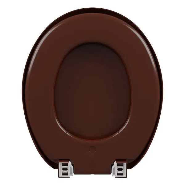 Assento Sanitário Astra Oval Almofadado Marrom 1 TPK/AS*MR1 - Imagem 3