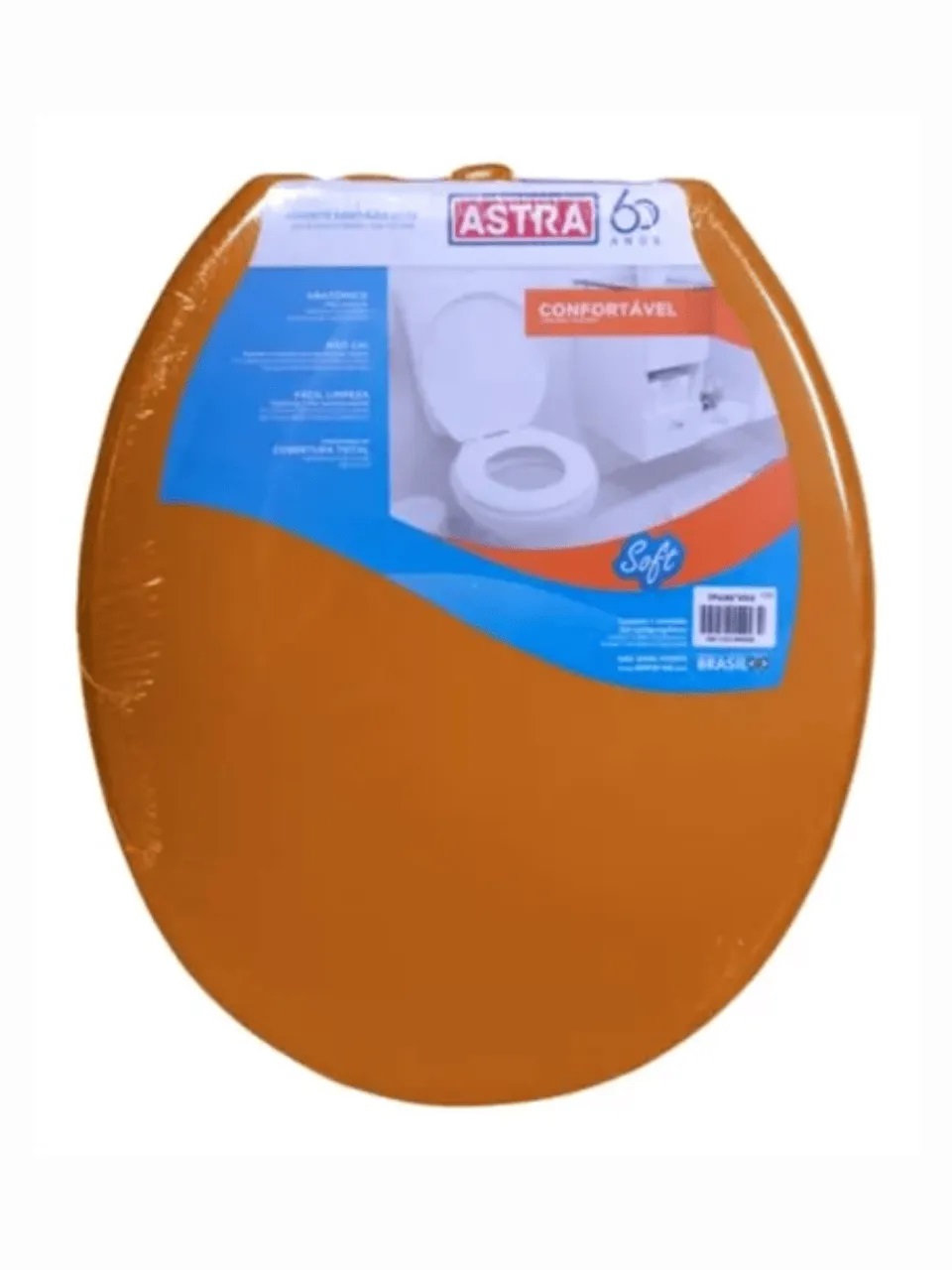 Assento Sanitário Astra Soft Caramelo 2 TPJ/AS*CM2