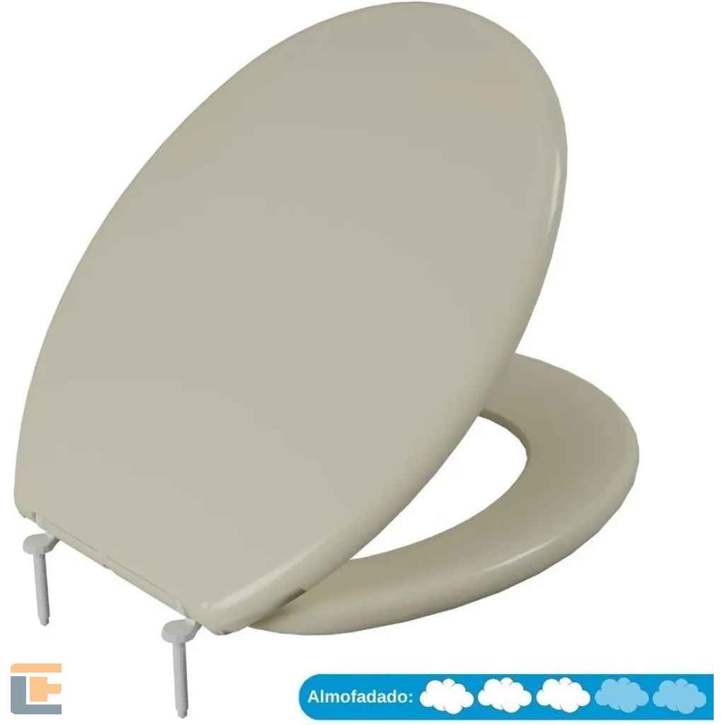 Assento Sanitário Oval Almofadado Slim Astra Bege 8 TAJ/AS*BG8
