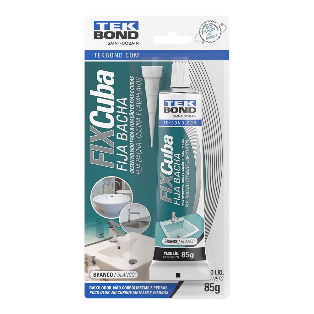 Cola Adesivo Fixa Cuba FixCuba Blister 85g Tekbond
