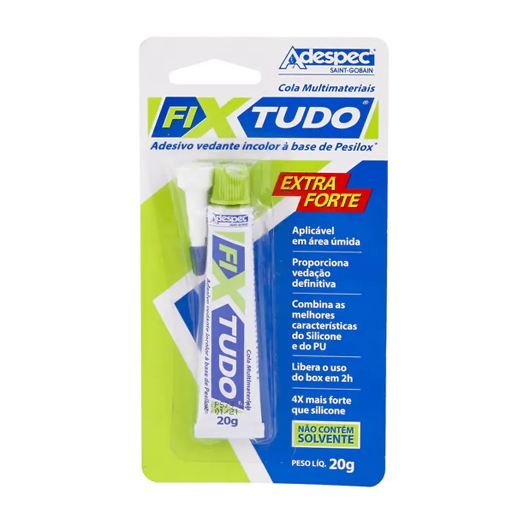 Cola FixTudo Adespec Bisnaga 20g Transparente Tekbond