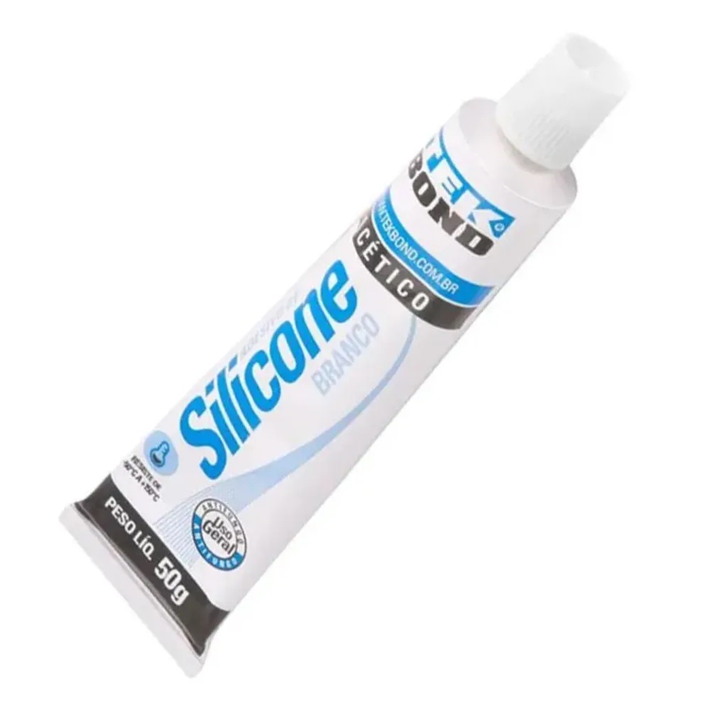 Cola Silicone Acético Blister 50g Branco Tekbond - Imagem 3