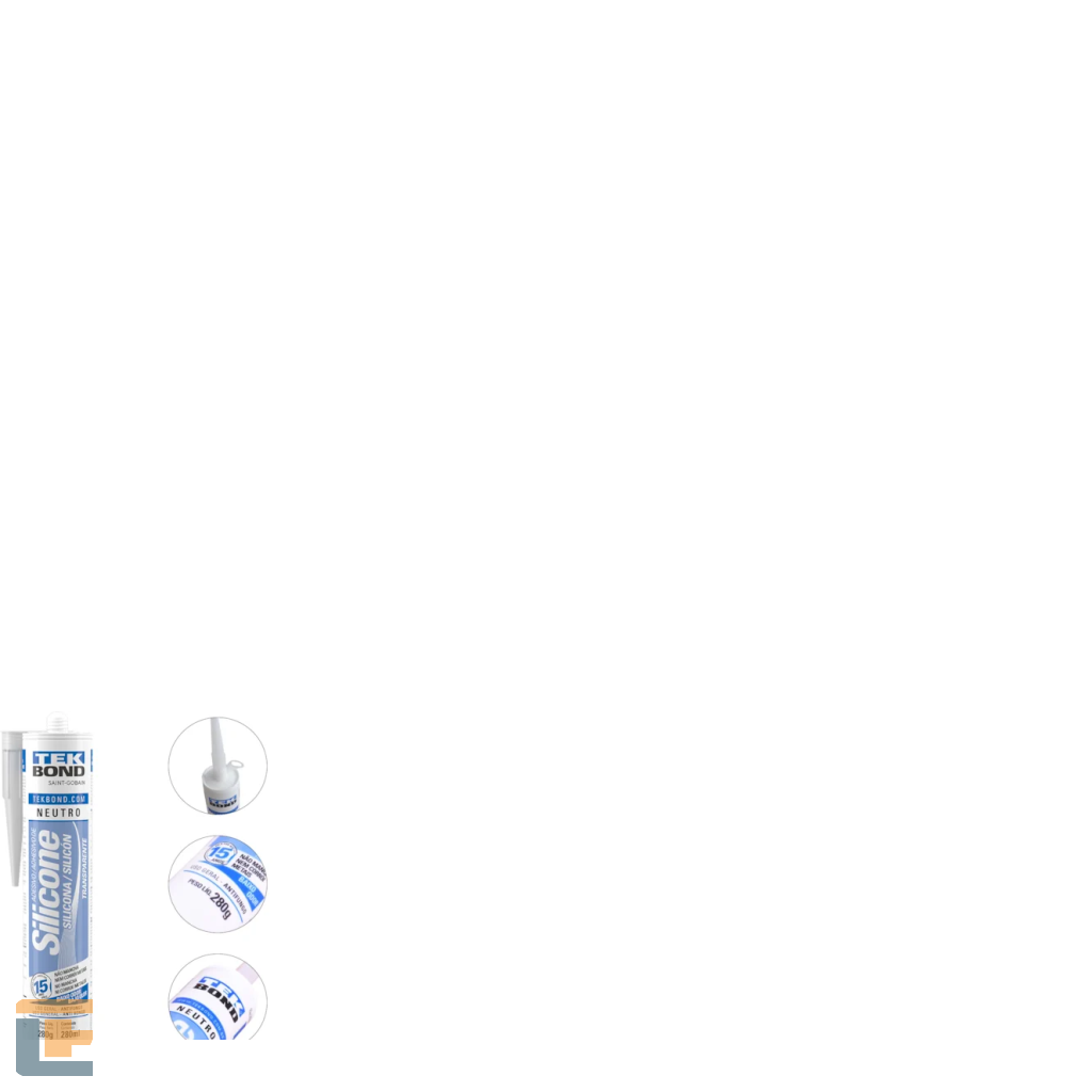 Cola Silicone Tekbond Neutro Tranparente 280GR