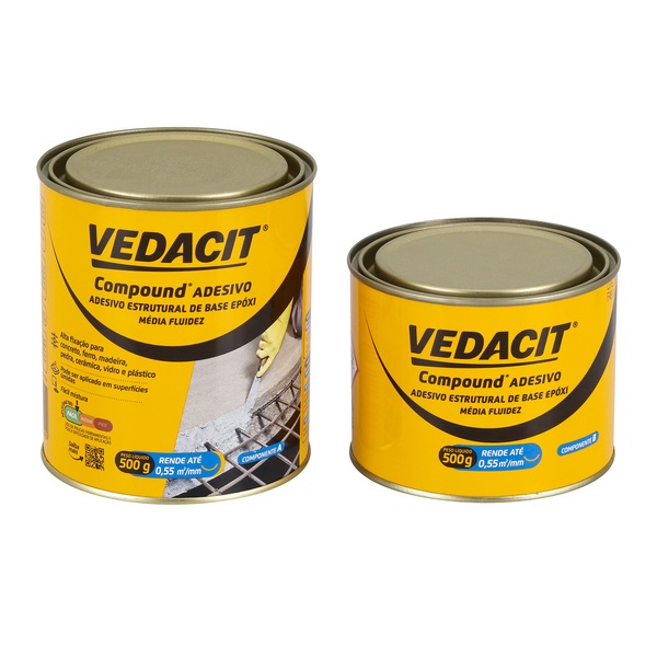 Compound Adesivo Estrutural 1 Kg - Vedacit