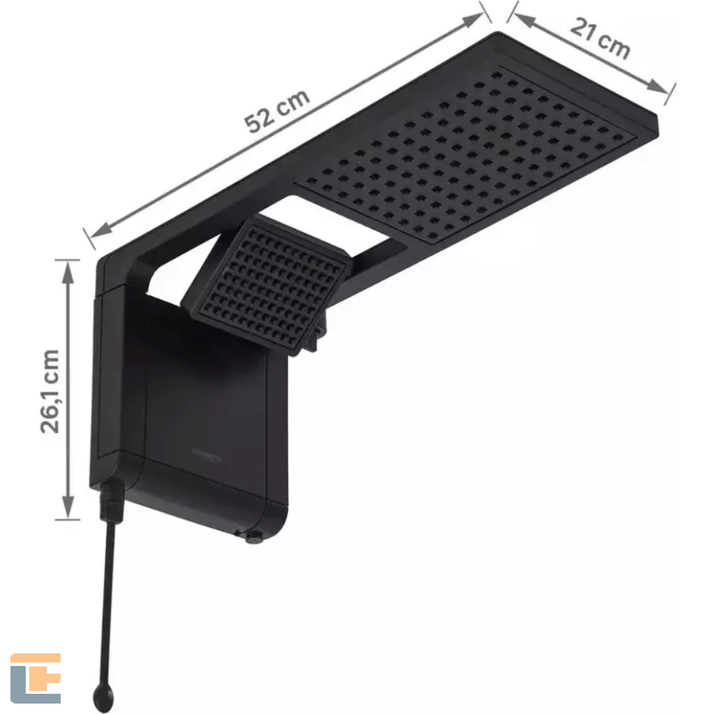 Ducha Lec  Acqua Duo Ultra Matte Black 220/7800