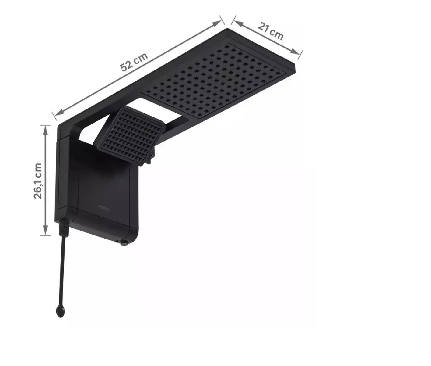 Ducha Lec  Acqua Duo Ultra Matte Black 220/7800