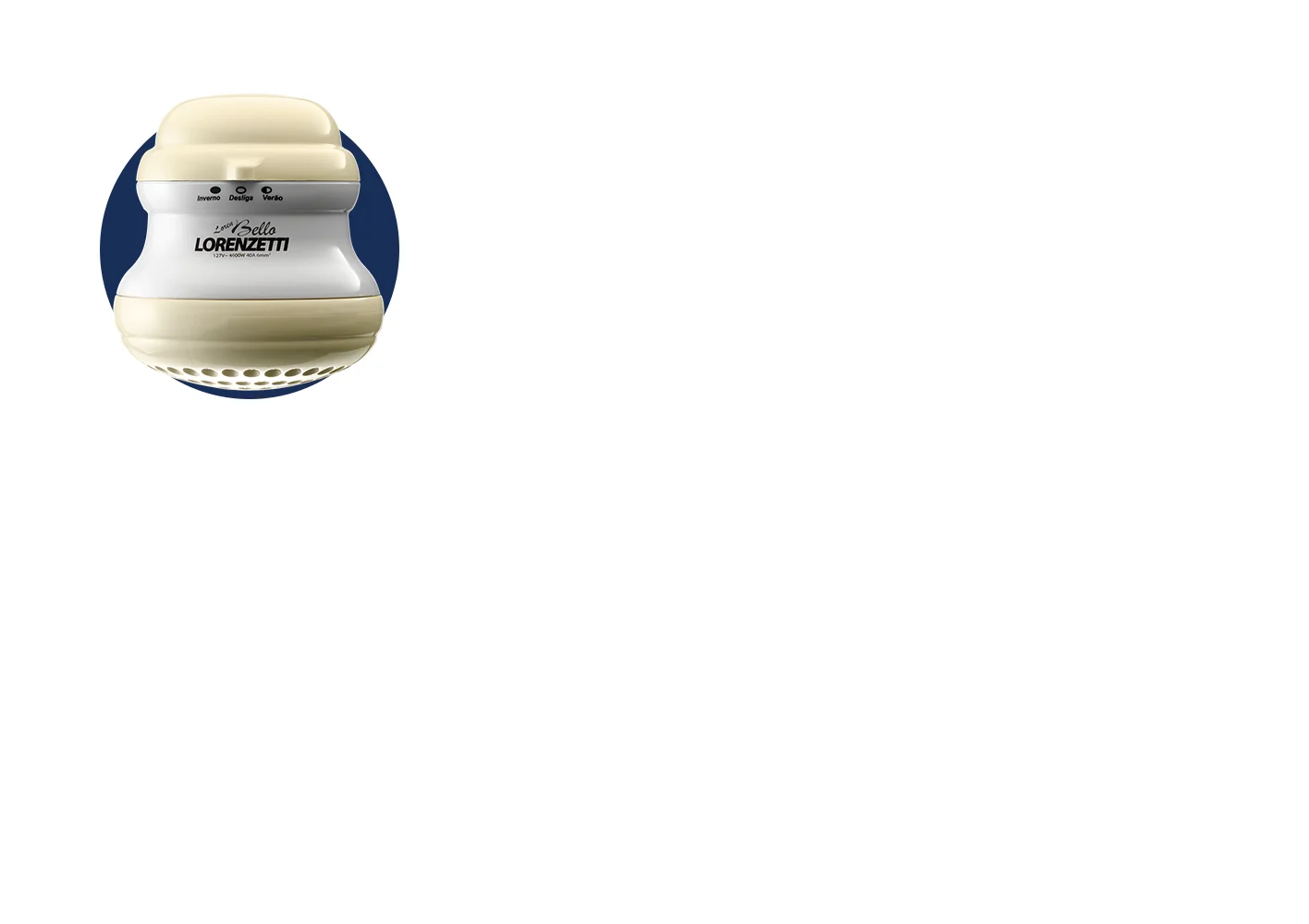 Ducha Loren Bello Banho Bege 127V - Imagem 4