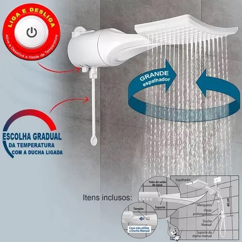 Ducha Lorenzetti Loren Shower Eletrônica 220V 7500W - Imagem 4