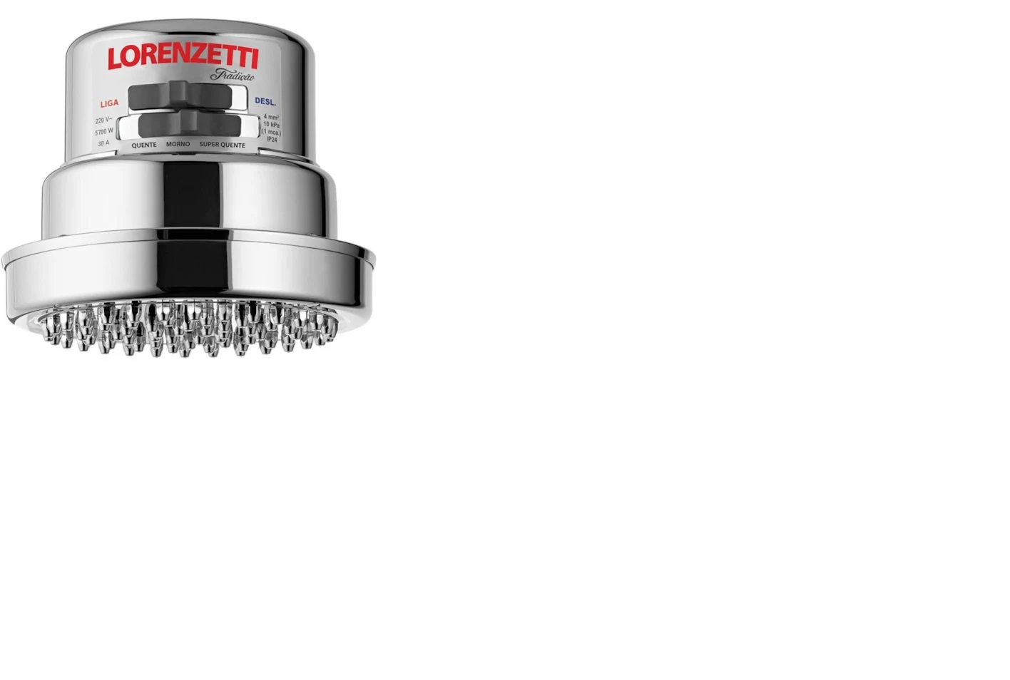 Ducha Tradição Multitemperaturas Lorenzetti 127V 5500w - Imagem 2