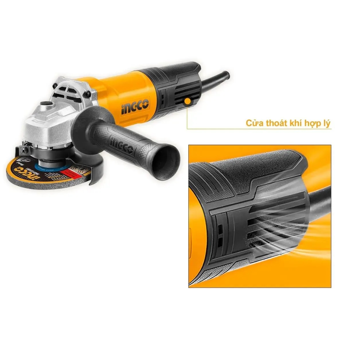 Esmerilhadeira Angular 4 1/2" 127v 750W Ingco - Imagem 3