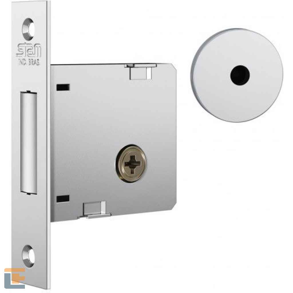 Fechadura 1004 Roseta Redonda Tetra Externa Inox - STAM