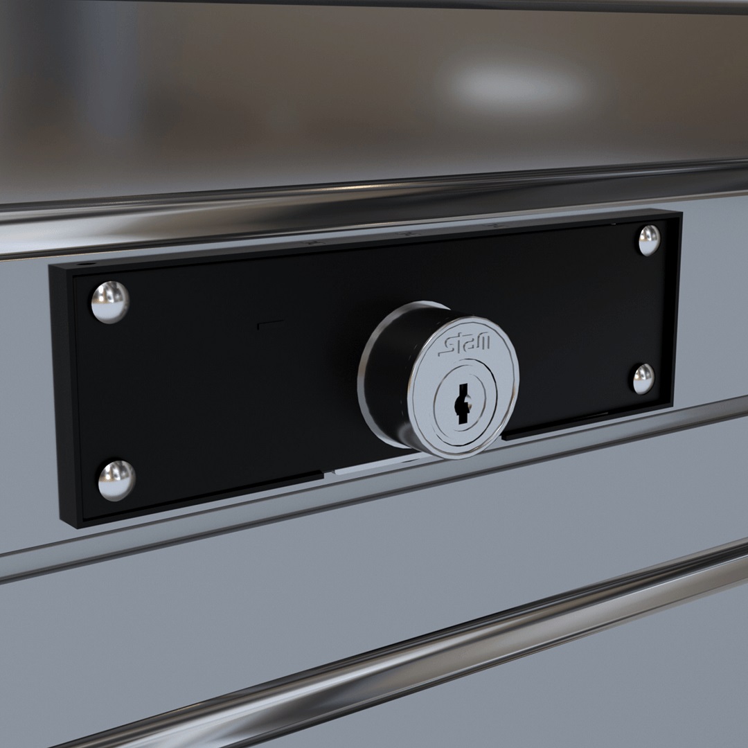 Fechadura Para Porta De Enrolar 201 Stam - Imagem 4