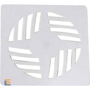 Grelha Quadrada 15x15cm em PP Branco - Modelo II Astra