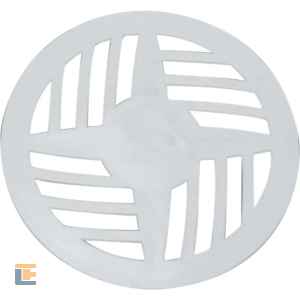 Grelha Redonda 15x15 em PP Branco - Modelo II Astra