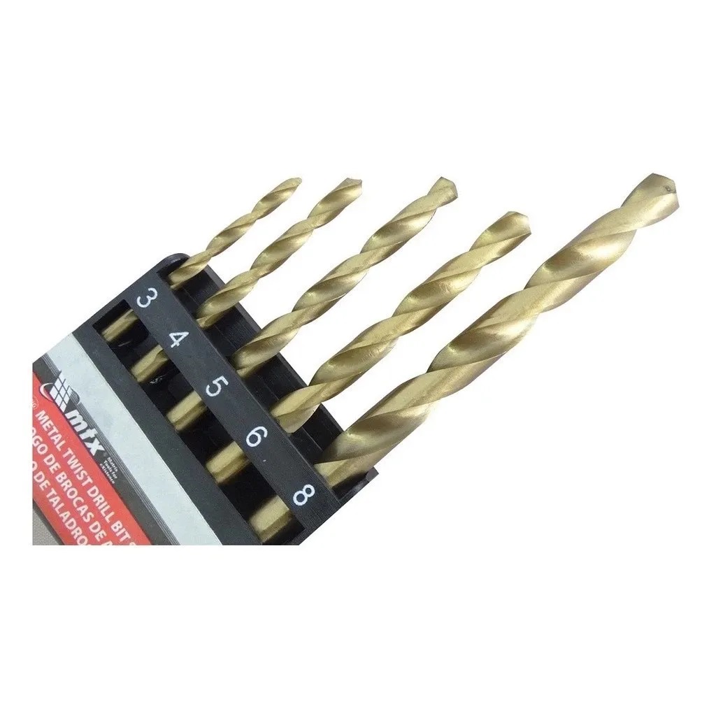 Jogo de Brocas P/ Metal 3-4-5-6-8 mm MTX 723839 - Imagem 4