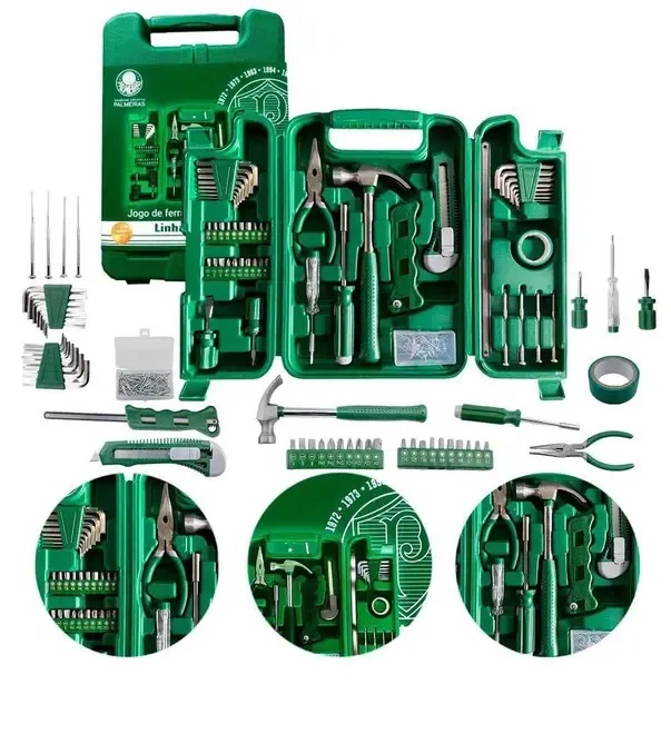 Jogo de Ferramentas 200 Peças com Maleta - Palmeiras