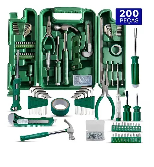 Jogo de Ferramentas 200 Peças com Maleta - Palmeiras - Imagem 2