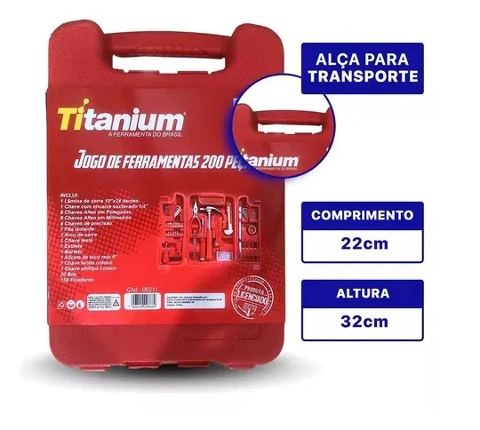 Jogo de Ferramentas 200 Peças com Maleta - São Paulo - Imagem 4