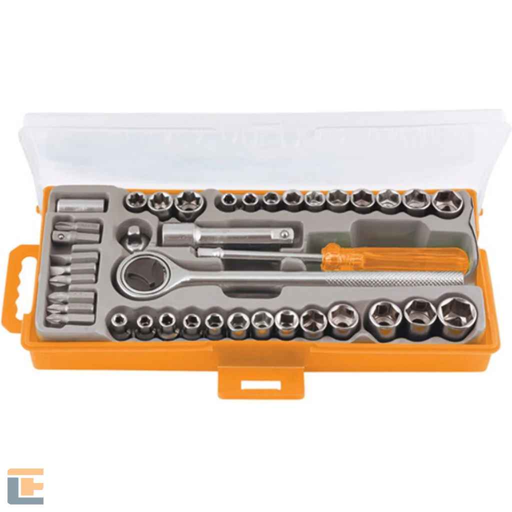 Jogo de Ferramentas Soquetes e Bits 40 Peças SPARTA - 13565