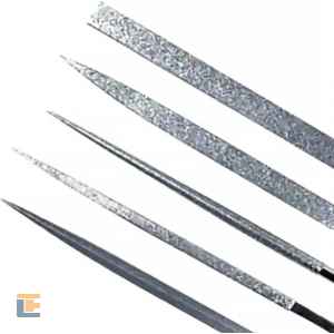 Jogo de Limas Agulha Diamantadas 140x70x3mm - 5 Peças MTX 158339