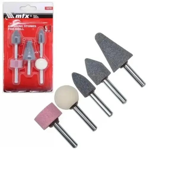 Jogo de Pedras de Moagem para Furadeira MTX 760209 5 Peças - Imagem 3