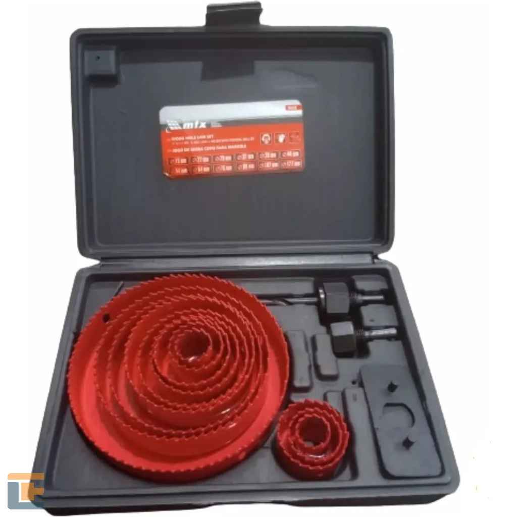Jogo de Serra Copo para Madeira MTX 19 a 127mm - 16 Peças