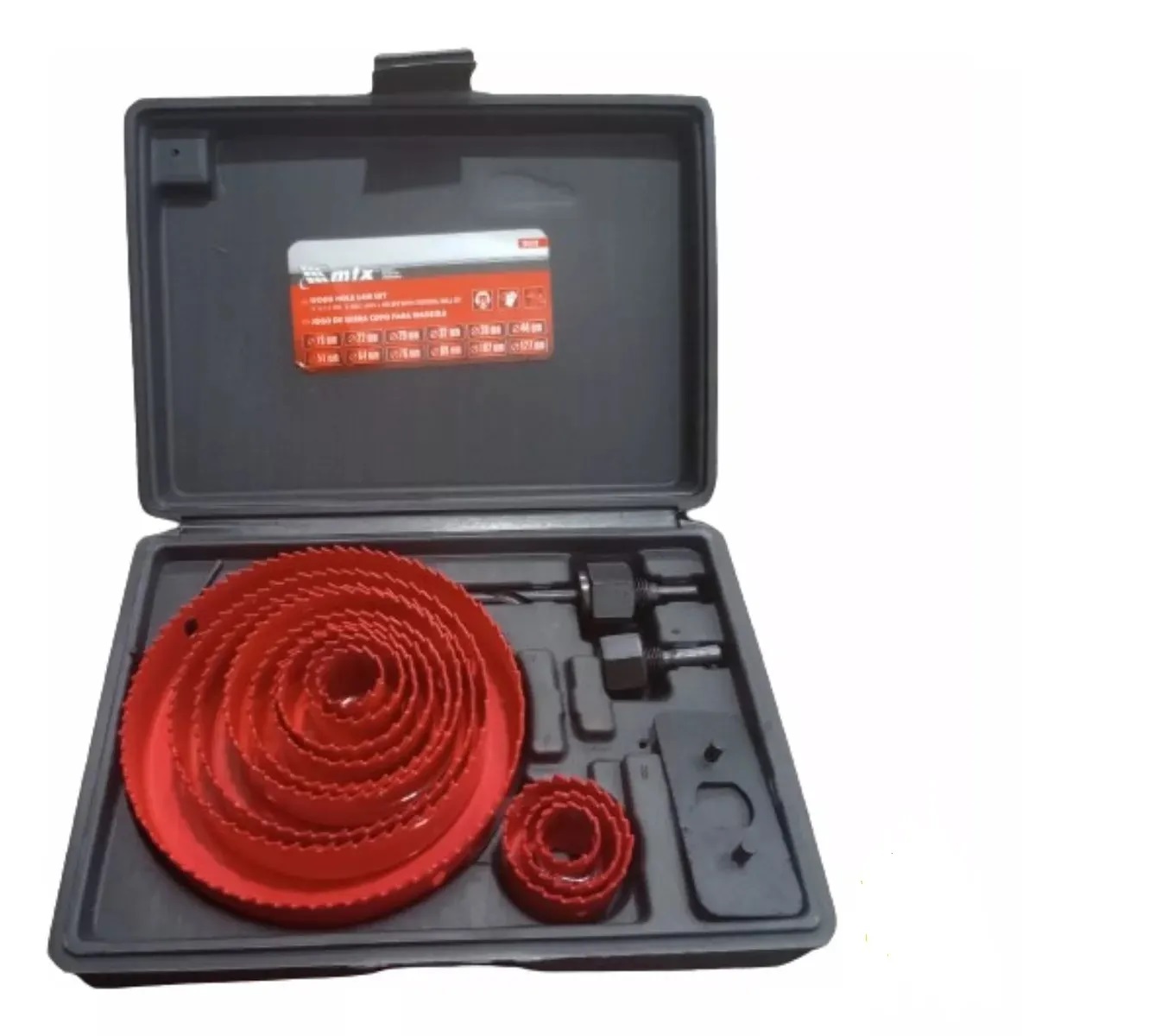 Jogo de Serra Copo para Madeira MTX 19 a 127mm - 16 Peças