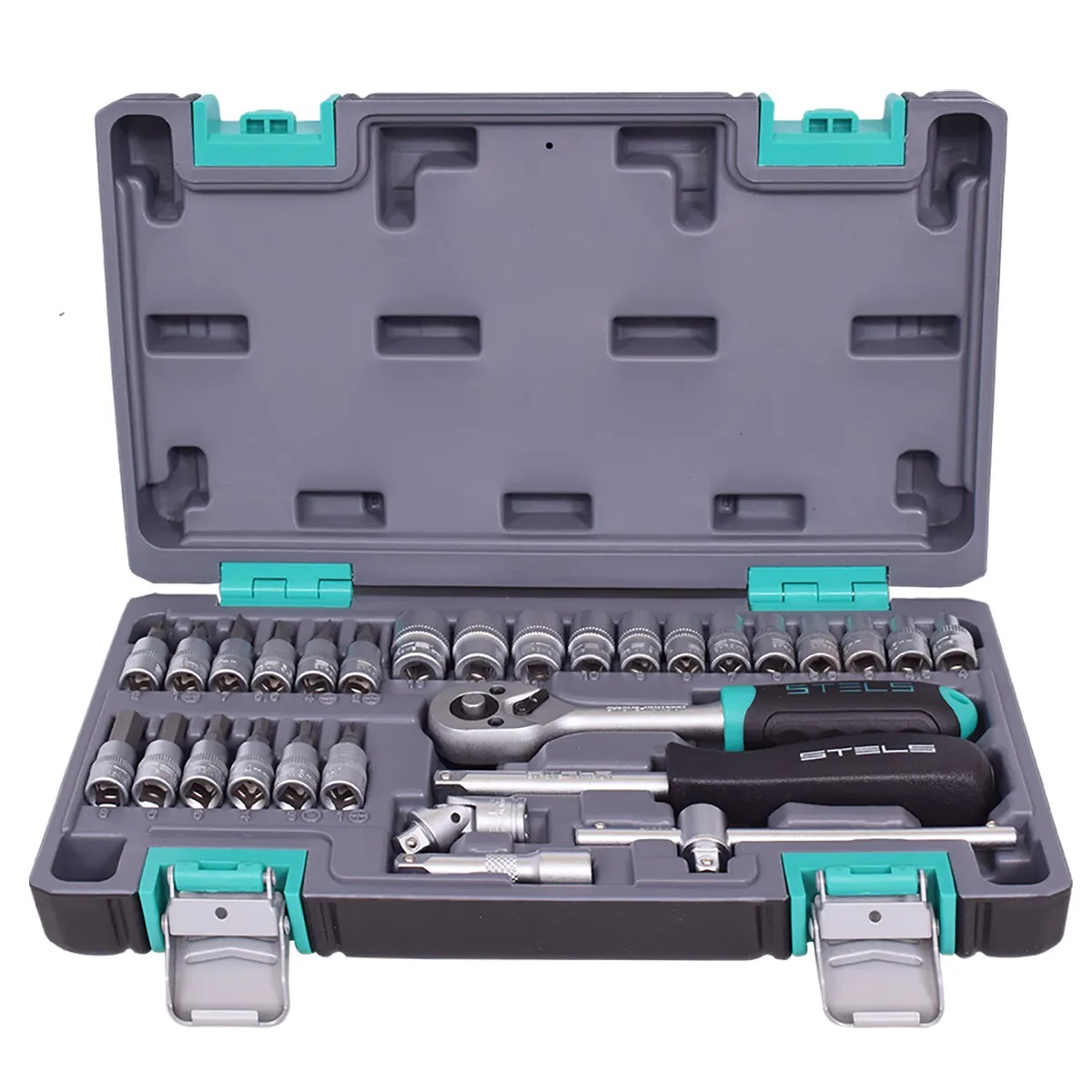 Jogo de Soquete e Catraca 29 Peças Stels 1410055 - Imagem 3