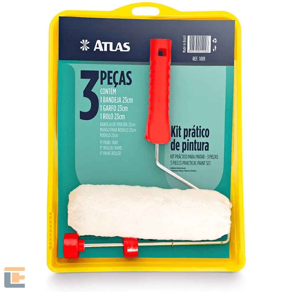 Kit De Pintura 3 Peças Atlas - 1001