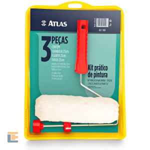 Kit De Pintura 3 Peças Atlas - 1001